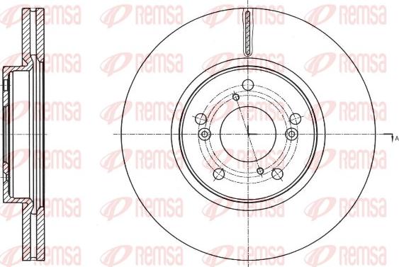 Remsa 61754.10 - Тормозной диск autospares.lv