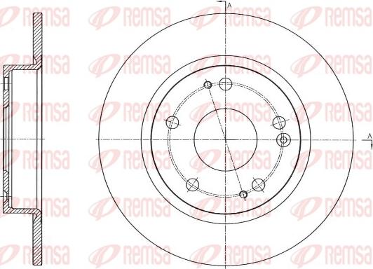 Remsa 61756.00 - Тормозной диск autospares.lv