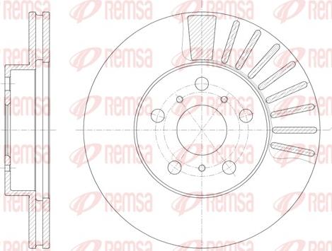 Remsa 6170.10 - Тормозной диск autospares.lv