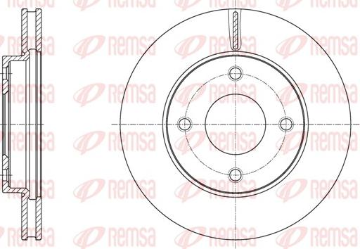 Remsa 61716.10 - Тормозной диск autospares.lv