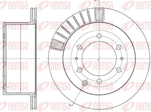 Remsa 61713.10 - Тормозной диск autospares.lv