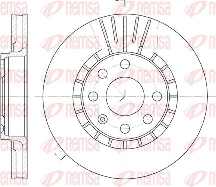 Remsa 6178.10 - Тормозной диск autospares.lv