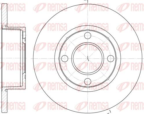 Remsa 6173.00 - Тормозной диск autospares.lv