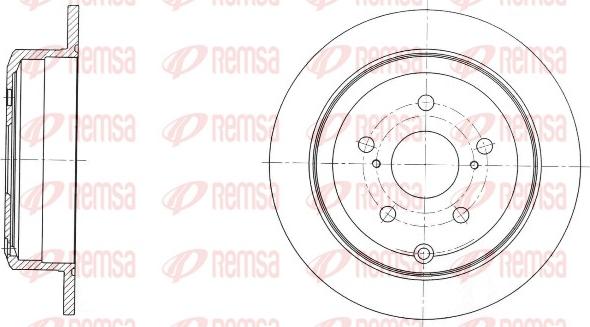 Remsa 61732.00 - Тормозной диск autospares.lv