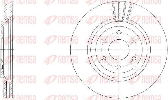 Remsa 61729.10 - Тормозной диск autospares.lv