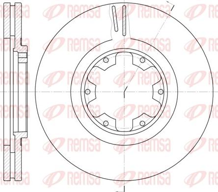 Remsa 6899.10 - Тормозной диск autospares.lv