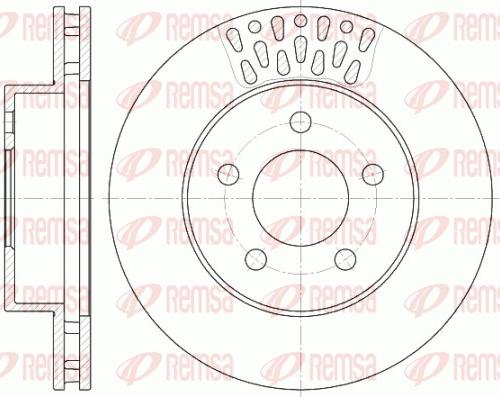 Remsa 6895.10 - Тормозной диск autospares.lv