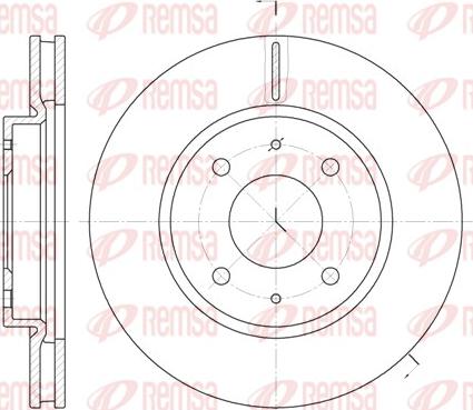 Remsa 6890.10 - Тормозной диск autospares.lv