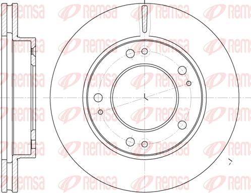 Remsa 6893.10 - Тормозной диск autospares.lv