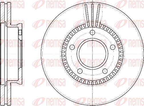 Remsa 6892.10 - Тормозной диск autospares.lv