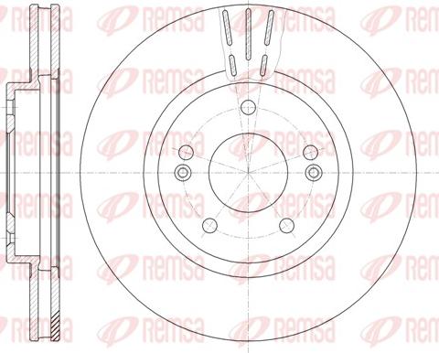 Remsa 6897.10 - Тормозной диск autospares.lv