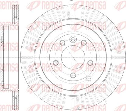 Remsa 6849.10 - Тормозной диск autospares.lv