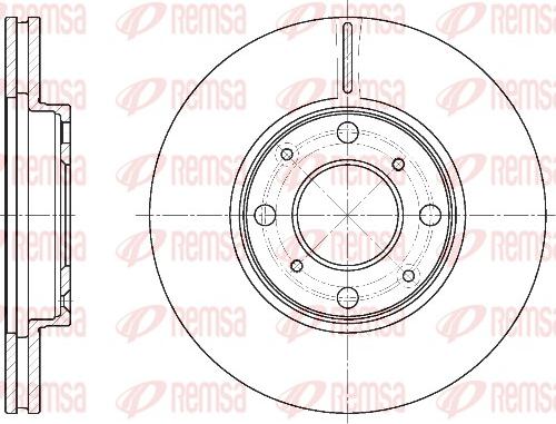 Remsa 6844.10 - Тормозной диск autospares.lv