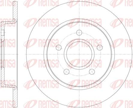 Remsa 6846.00 - Тормозной диск autospares.lv