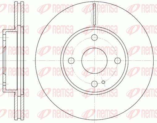 Remsa 6843.10 - Тормозной диск autospares.lv