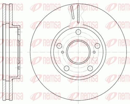 Remsa 6842.10 - Тормозной диск autospares.lv