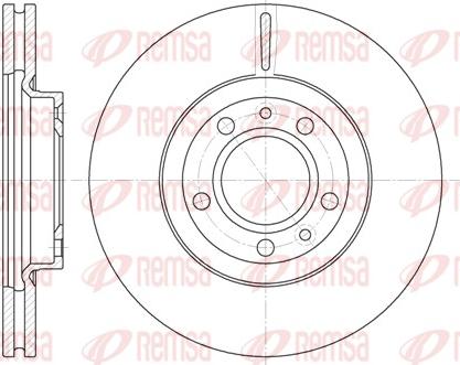 Remsa 6869.10 - Тормозной диск autospares.lv