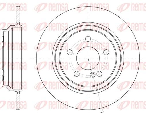 Remsa 6864.00 - Тормозной диск autospares.lv