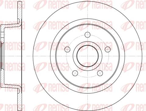 Remsa 6863.00 - Тормозной диск autospares.lv