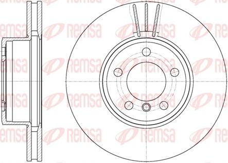 Remsa 6867.10 - Тормозной диск autospares.lv