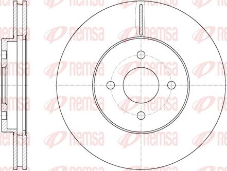 Remsa 6806.10 - Тормозной диск autospares.lv