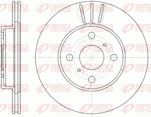 Remsa 6814.10 - Тормозной диск autospares.lv