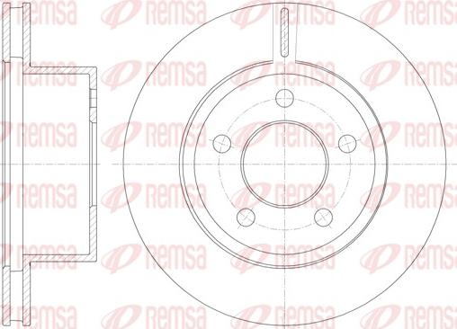 Remsa 6886.10 - Тормозной диск autospares.lv