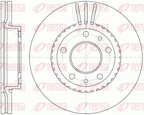 Remsa 6888.10 - Тормозной диск autospares.lv