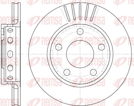 Remsa 6835.10 - Тормозной диск autospares.lv