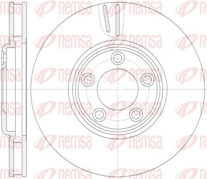 Remsa 6836.10 - Тормозной диск autospares.lv