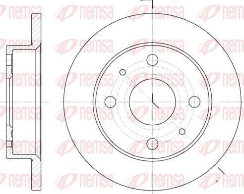 Remsa 6830.00 - Тормозной диск autospares.lv