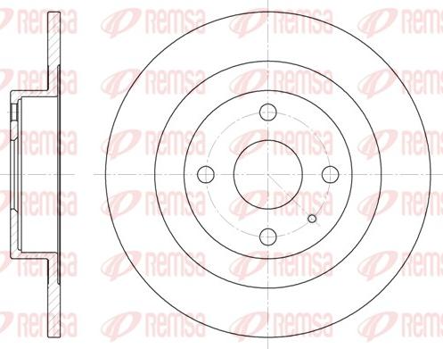 Remsa 6833.00 - Тормозной диск autospares.lv