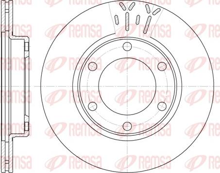 Remsa 6824.10 - Тормозной диск autospares.lv