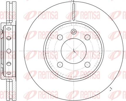 Remsa 6826.10 - Тормозной диск autospares.lv