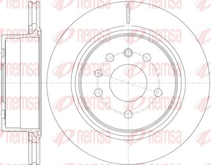 Remsa 6823.10 - Тормозной диск autospares.lv