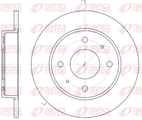 Remsa 6879.00 - Тормозной диск autospares.lv