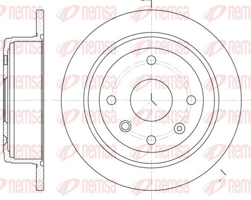 Remsa 6876.00 - Тормозной диск autospares.lv