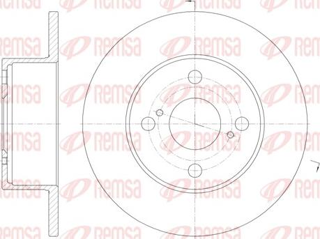 Remsa 6871.00 - Тормозной диск autospares.lv