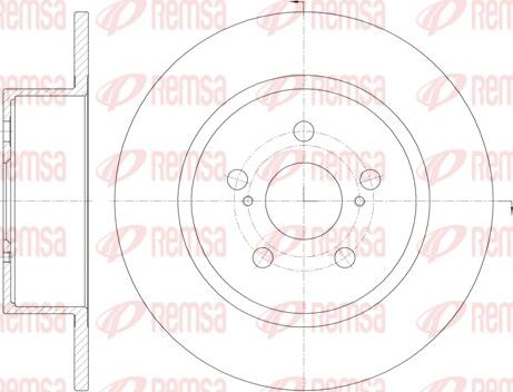 Remsa 6878.00 - Тормозной диск autospares.lv