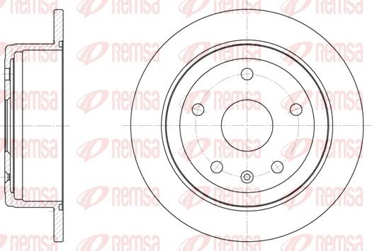 Remsa 6872.00 - Тормозной диск autospares.lv