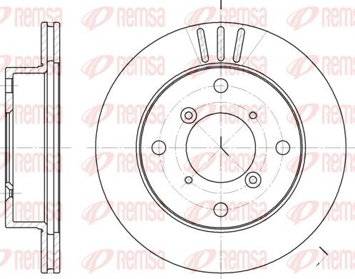 Remsa 6399.10 - Тормозной диск autospares.lv