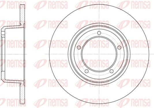 Remsa 6341.00 - Тормозной диск autospares.lv