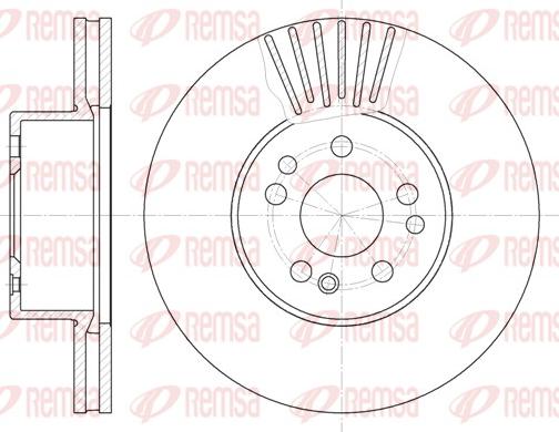 Remsa 6353.10 - Тормозной диск autospares.lv
