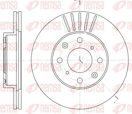 Remsa 6369.10 - Тормозной диск autospares.lv