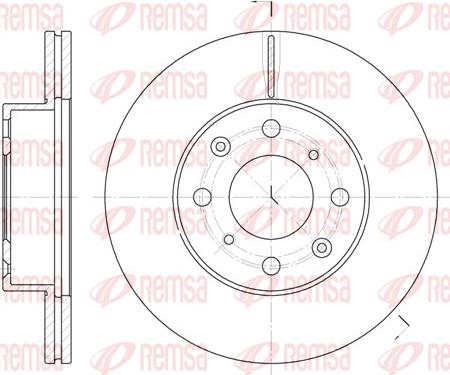 Remsa 6366.10 - Тормозной диск autospares.lv