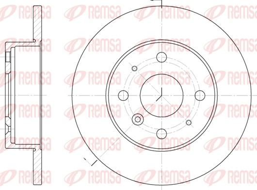 Remsa 6363.00 - Тормозной диск autospares.lv