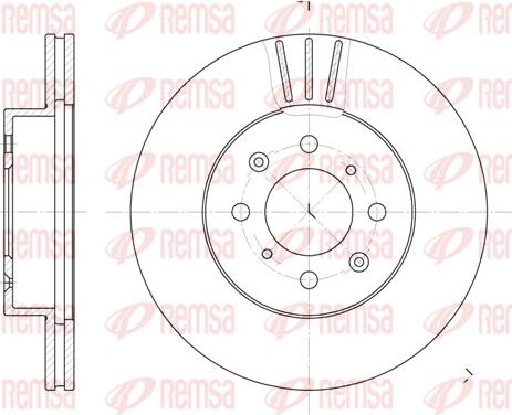 Remsa 6367.10 - Тормозной диск autospares.lv