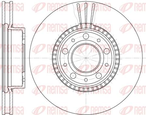 Remsa 6304.10 - Тормозной диск autospares.lv