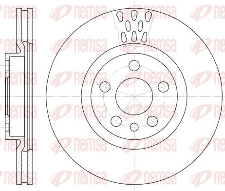 Remsa 6305.11 - Тормозной диск autospares.lv