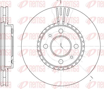 Remsa 6302.10 - Тормозной диск autospares.lv